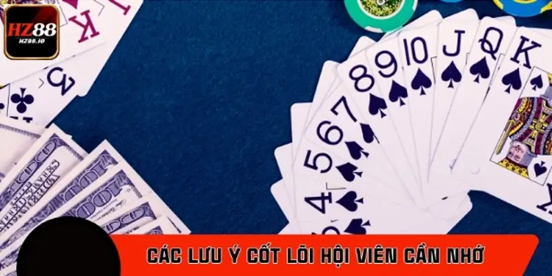Kỹ năng quan trọng giúp chơi casino HZ88 hiệu quả - Lưu ý